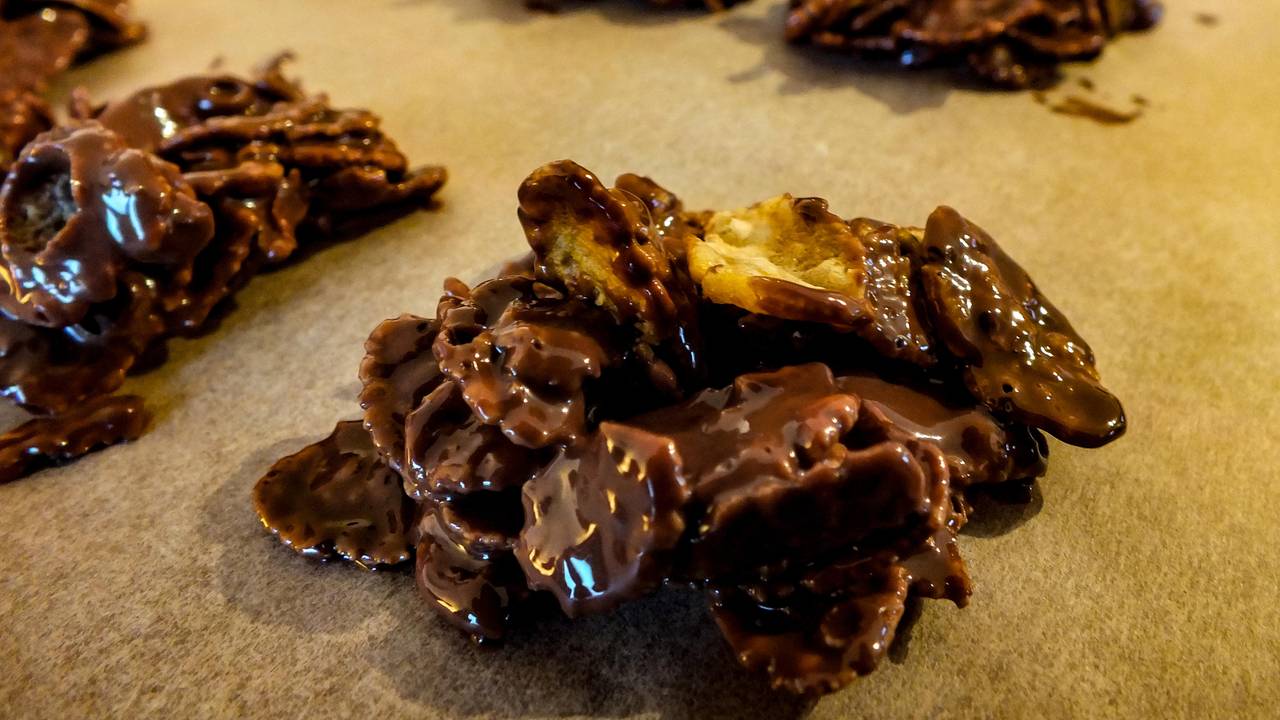 Cornflakes-Häufchen ohne Backen