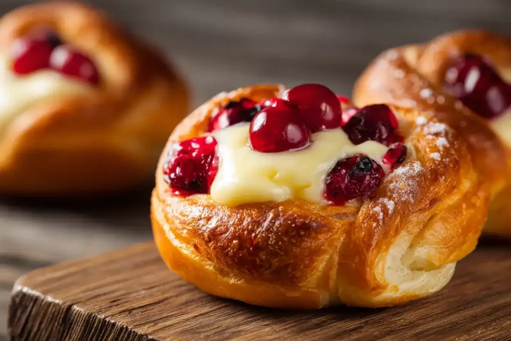 Saftige Puddingschnecken mit Kirschen 2