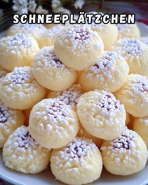 Schneeplätzchen die auf der Zunge zergehen in 15 Minuten gemacht Schneeplätzchen die auf der Zunge zergehen in 15 Minuten gemacht