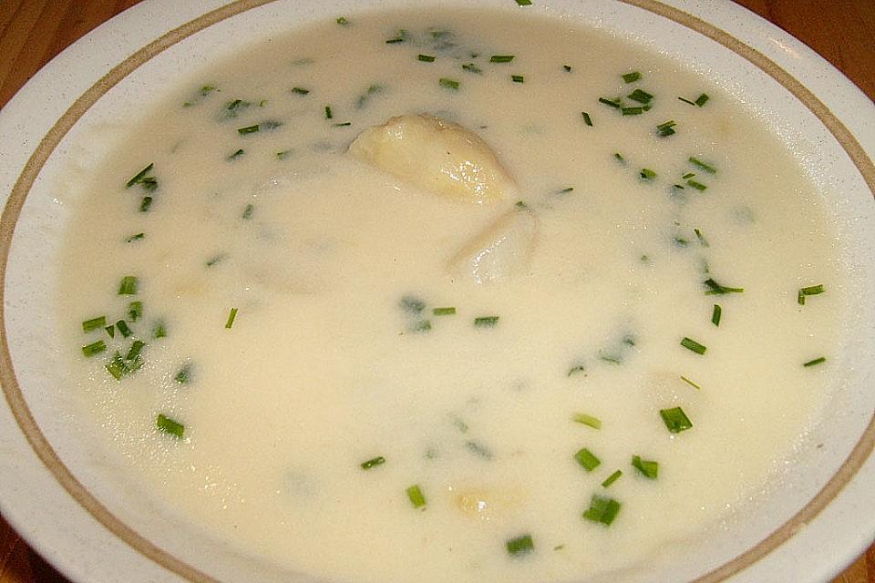 Feine Spargelcremesuppe Feine Spargelcremesuppe
