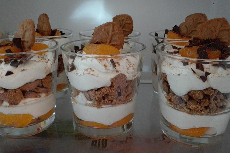 Spekulatius-Mandarinen-Quark-Creme Spekulatius-Mandarinen-Quark-Creme