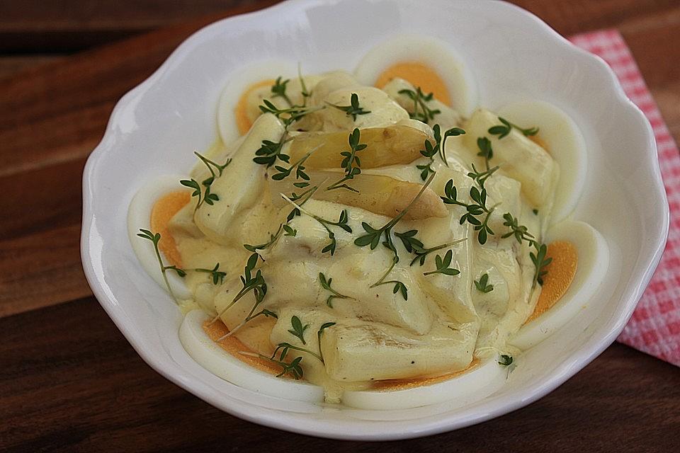 Spargelsalat mit Ei Spargelsalat mit Ei