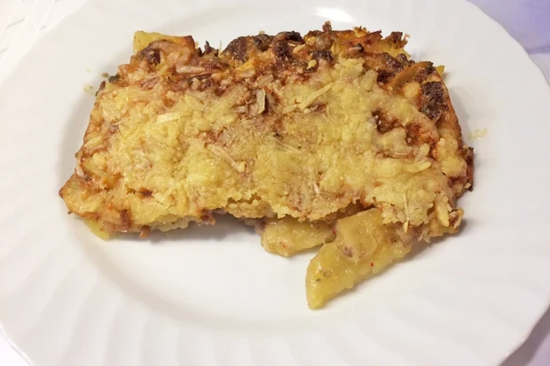 KARTOFFELAUFLAUF MIT FASCHIERTEM KARTOFFELAUFLAUF MIT FASCHIERTEM