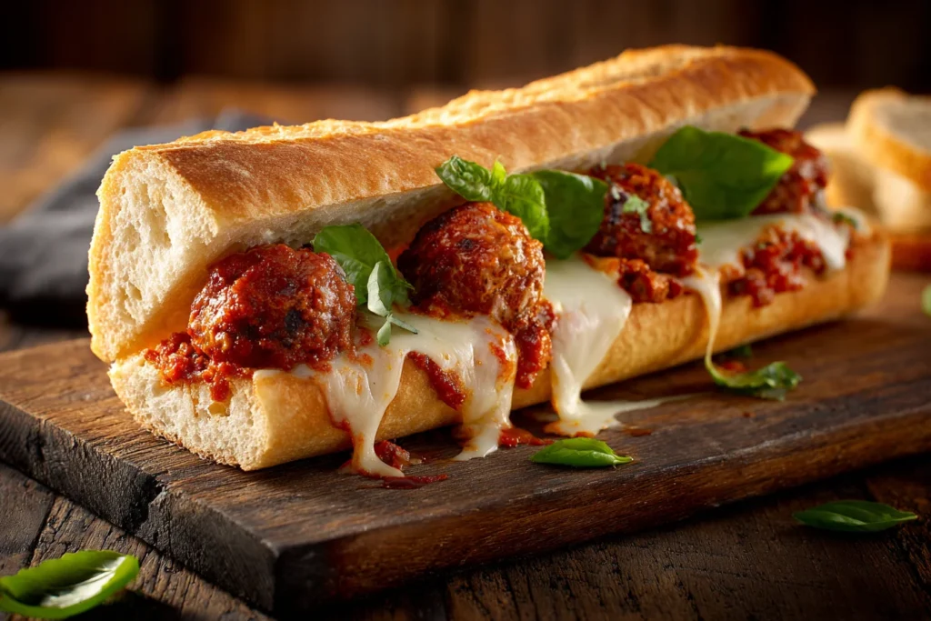 Italienisches Meatball Sandwich 2