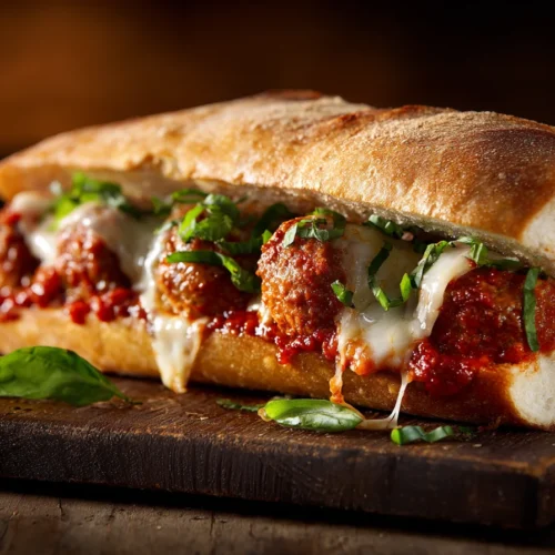Italienisches Meatball Sandwich